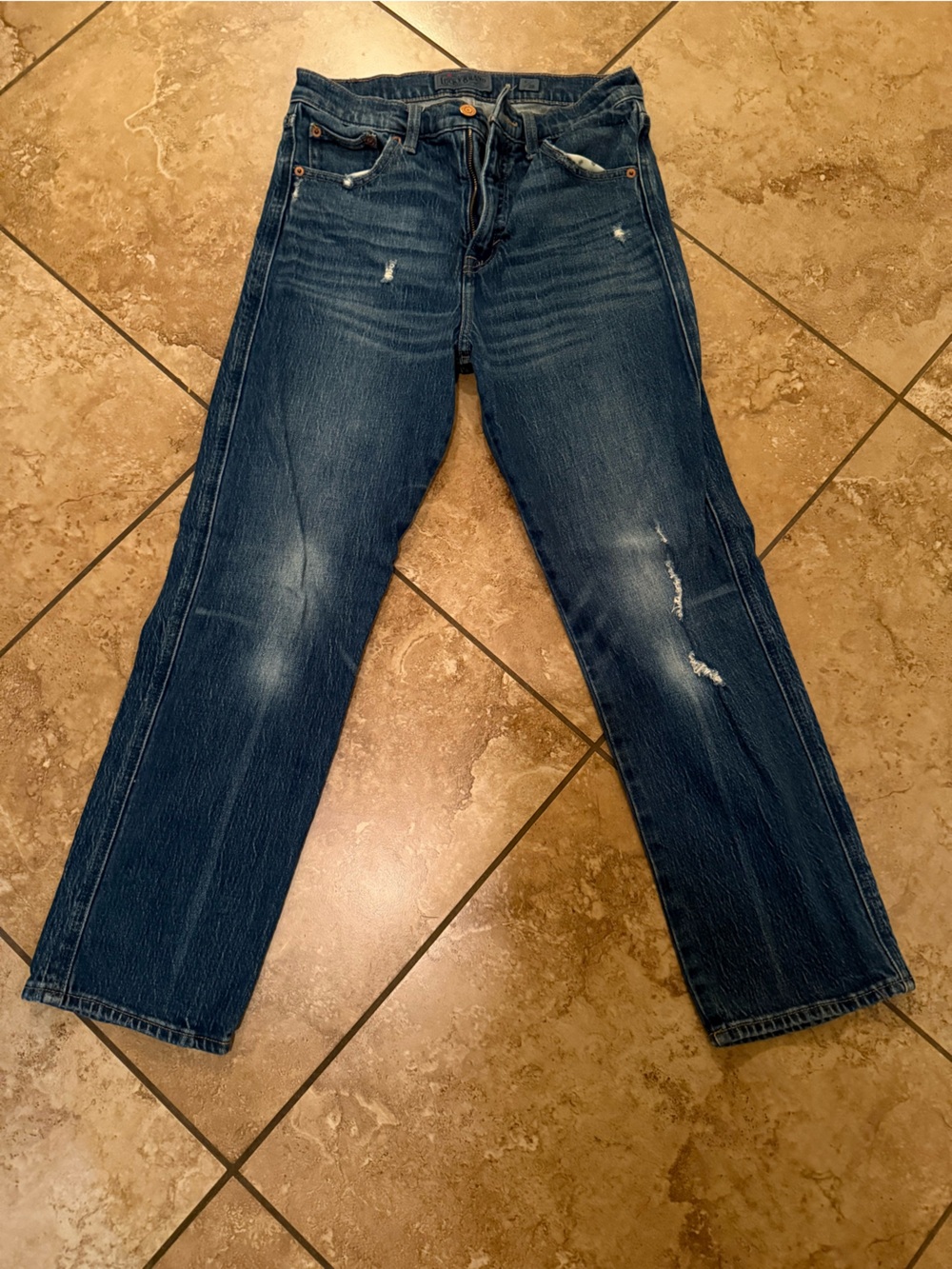 Lucky Brand Dark Indigo Jeans with Copper Hardware